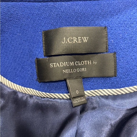 J. Crew Royal Blue Pea Coat with Gold Buttons - Picture 7 of 10